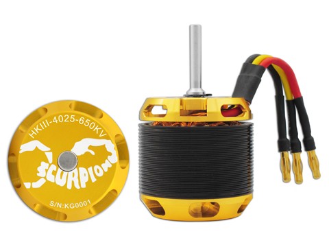 Scorpion HK-4025-650KV V3 mit 6mm Welle