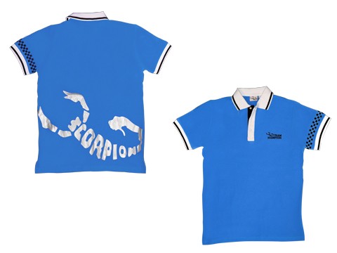 Scorpion Polo Shirt (Blue-XS)