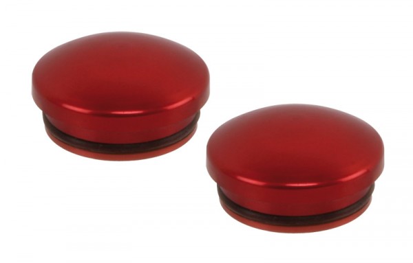 EDS Aluminium Endkape 18mm Rot (2 Stück)