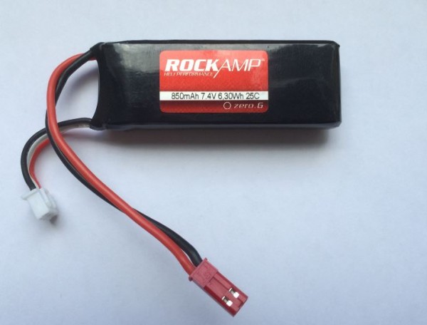 ROCKAMP 850mAh 2S Zero Gravity 25C mit JST-BEC