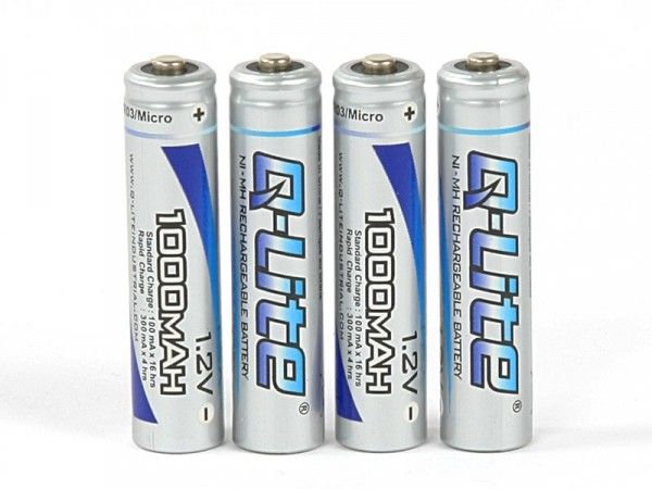Q-Lite NiMH AAA 1000mAh Blister (4 Stück)
