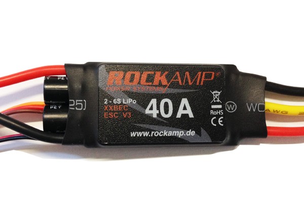 ROCKAMP 40A Regler 5A XBEC V3 mit EC3