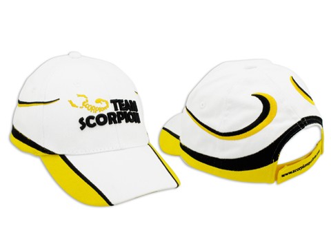 Scorpion Cotton Basecap Weiss/Gelb