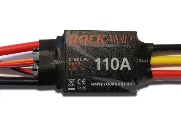 ROCKAMP 110A Regler 5A XBEC V3 mit 4mm Goldkontaktstecker