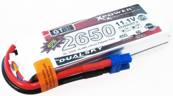 Dualsky GT-S 45C 2650mAh 22,2V Lipo Akku