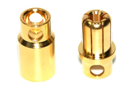 Rockamp Goldkontakt Stecker 8mm