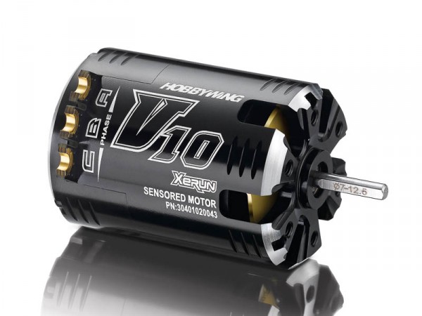 Xerun Brushless Motor V10 7650kV 4,5T Sensored für 1/10
