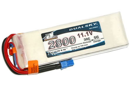 Dualsky EX 30C 2800mAh 11,1V Lipo Akku