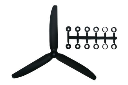 GWS 9x5 3-Blatt Hyperdrive Propeller rechtsdrehend