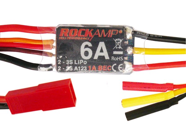 ROCKAMP 6A Regler 1A BEC mit JST-BEC