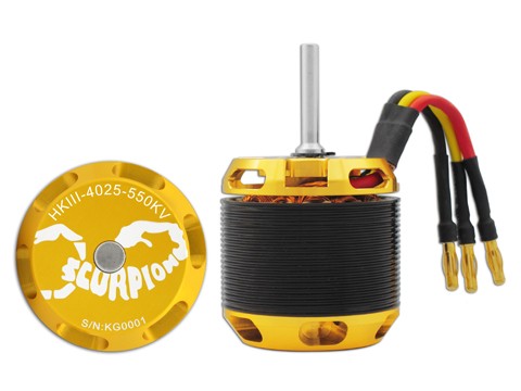 Scorpion HK-4025-550KV V3 mit 6mm Welle